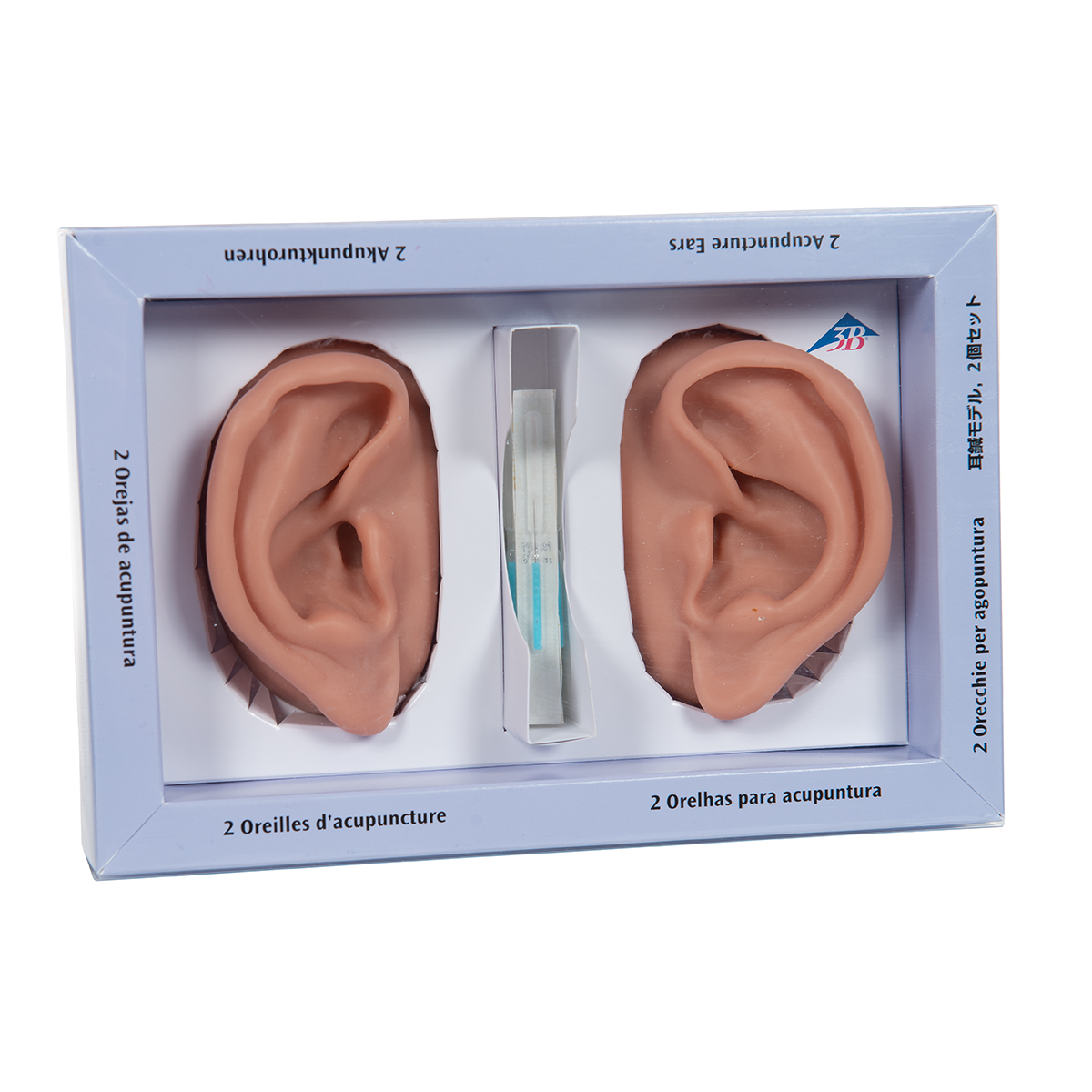3B Akupunkturohrset, linkes und rechts Ohr mit 5 SEIRIN B-Typ Akupunkturnadeln., Bestellnummer 1000373, N15, 3B Scientific