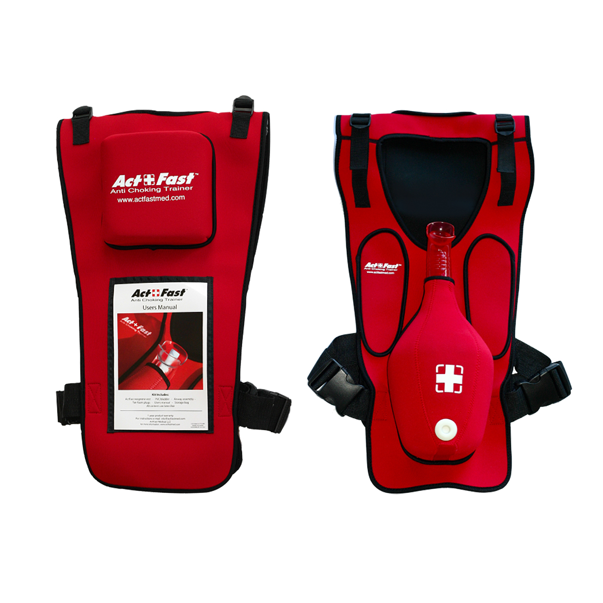 Act+Fast Rescue Choking Rettungsweste - Rot, Bestellnummer 1014589, W43300R, AF-101-R, Act Fast Medical LLC