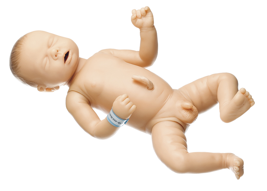 Neugeborenenbaby, männlich, Bestellnummer MS 58, SOMSO-Modelle