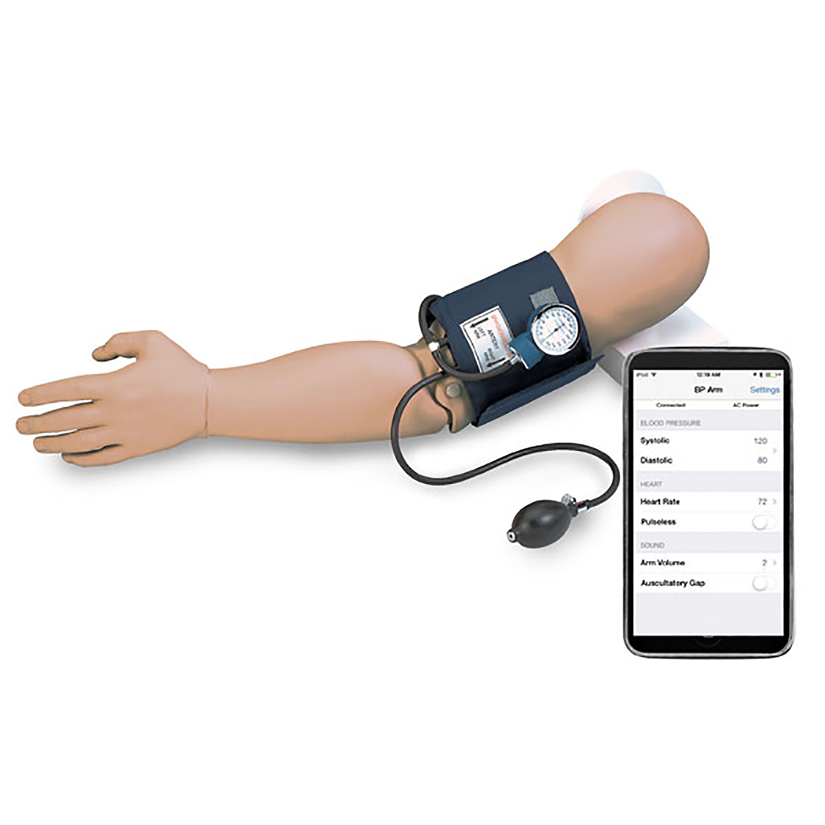 Blutdrucksimulator mit iPod Technologie, Bestellnummer 1018610, R11210, 101-775U_PP00775U_SB50152U, Nasco Simulaids